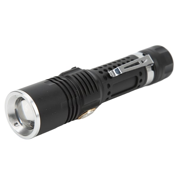 Utomhus ficklampa Micro USB laddning Mini IPX4 Vattentät Super Ljus Ficklampa för Camping Vandring Cykling