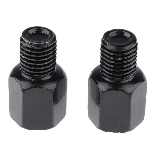 2 motorcykel bakspejl sidespejl RH 8 10mm adapter sort
