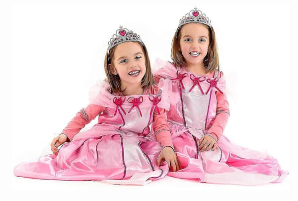 Sæt med 8 børneprinsesse-tiara-kroner til piger