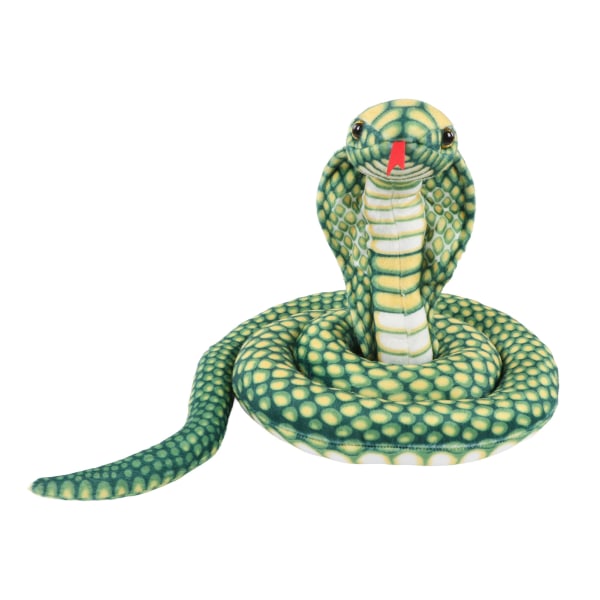 Plysch Snake Doll Mjuk Bekväm sovkudde Plysch stoppad Snake Doll för barn Barn Grön-A