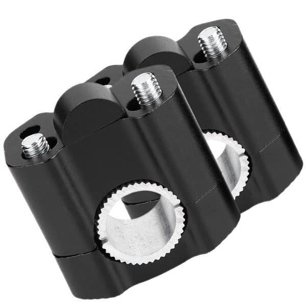 【BEMS】2 stk. aluminiumslegering 28 mm motorcykelstyr monteringsklemmer Riser Sort