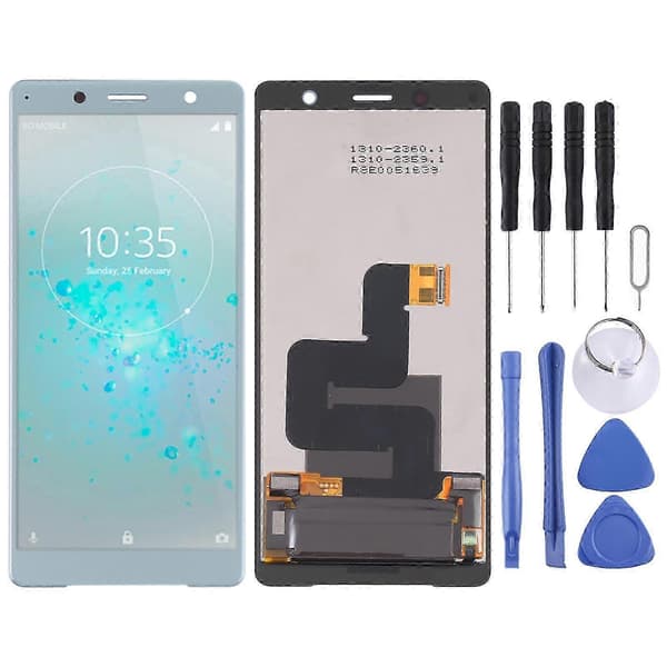 LCD-näyttö Xperia XZ2 Compactille digitointi- ja kosketusnäyttöyksiköllä Green