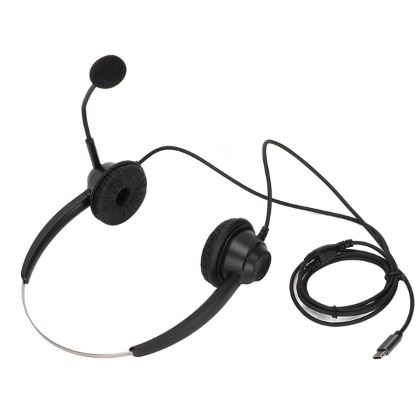 H360‑TYPE‑C binaural Business Headset Dobbeltsidig Headset for Call Center Online Kurs Konferansesamtale++