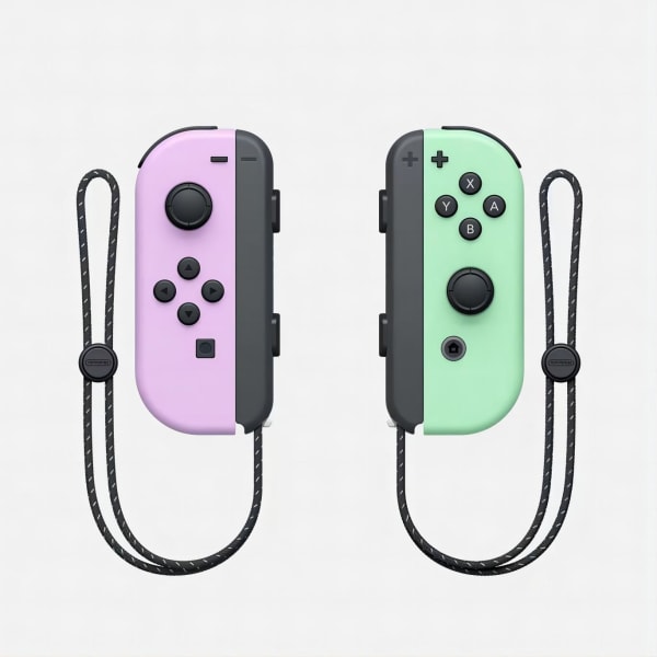 Nintendo switch JOYCON är kompatibel med original fitness Bluetooth kontroller NES spel vänster och höger små handtag Light purple + light green