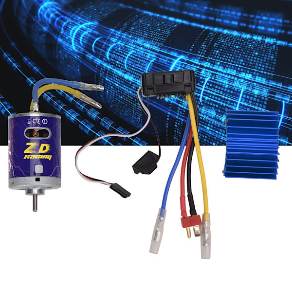 Kestävä 540 Harjaton Moottori 45A ESC Sarja 1/10 RC Buggy Truggy Kuorma-auto Crawler Blue