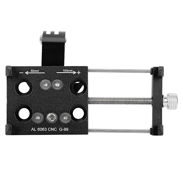 Sykkel Telefonholder i Aluminium Legering Styre Klips Stativ Kamera Holder (Svart)