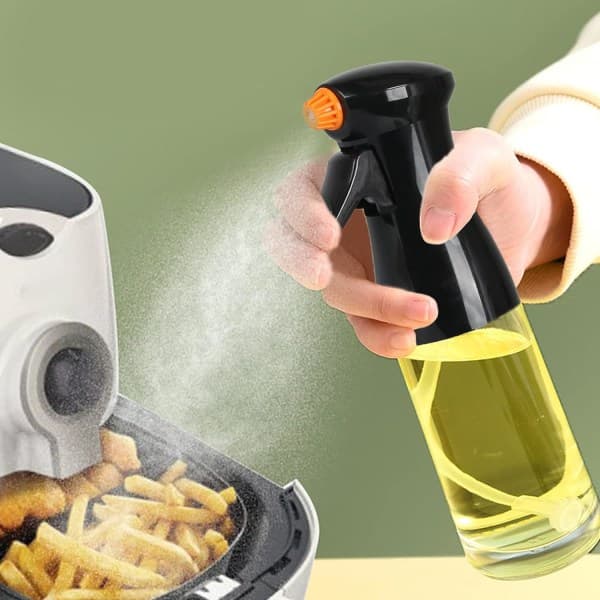 CQBB Matoljespray Olivoljaspray 200 ml flaska Oljespray för Airfryer, Sallad, BBQ, Pasta, Kökstillbehör_max
