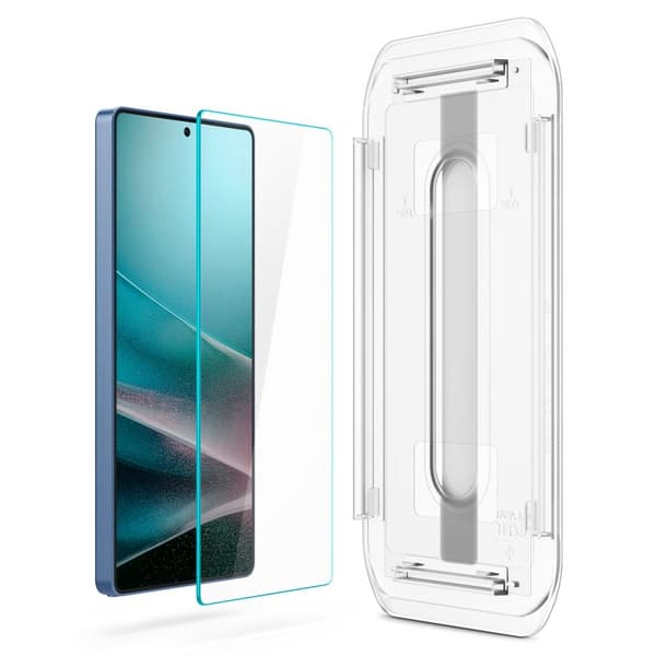 【BEMS】Spigen Compatible with Galaxy S25 Ultra 2-PACK GLAS.tR \"Ez Fit\" Screen Protector Transparent Transparent Härdat glas