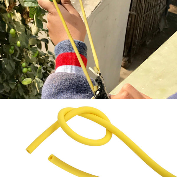 1 / 3 / 5M Gul Blød Naturlig Latex Slingshot Rør Slangebånd til Jagt Skydning (1m)