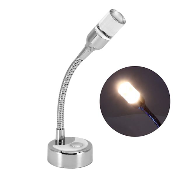 RV Läsljus 360° Rotation Touch Switch 3000K 173LM 3W DC12V LED Nattdekorativ belysning för Yachts Båtar