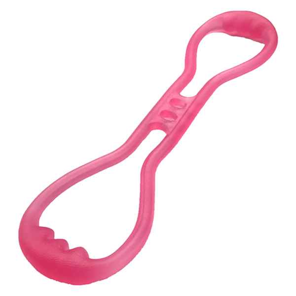 Silikon Stretchband 8 tecken Giftfri Dammskyddande Multifunktionellt Elastiskt Band Rosa