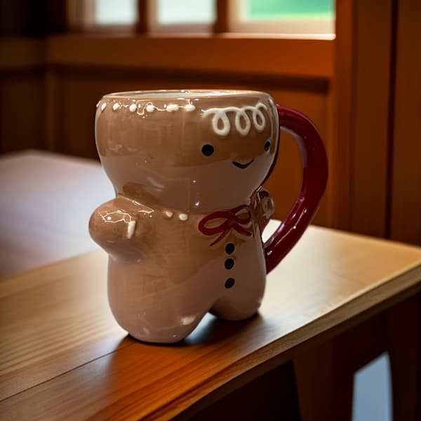 Pepparkaksgubben-mugg, julmugg, julklapp, pepparkaksgubben-kaffemugg, julkaffemugg, pepparkaksgubben-present, keramikmugg[BEMS] Gingerbread Man Mug