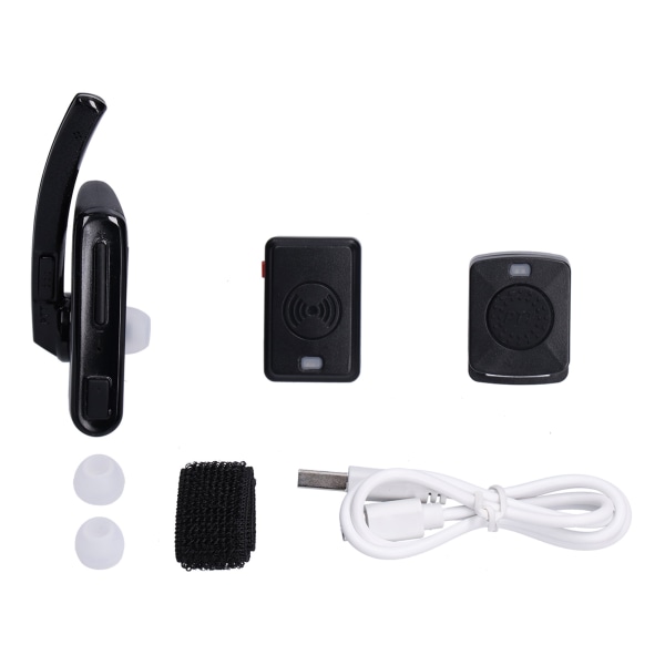 TIMH Walkie Talkie Headset PTT Trådløs Bluetooth-øretelefon med 2 ørepropper til Motorola til HYT