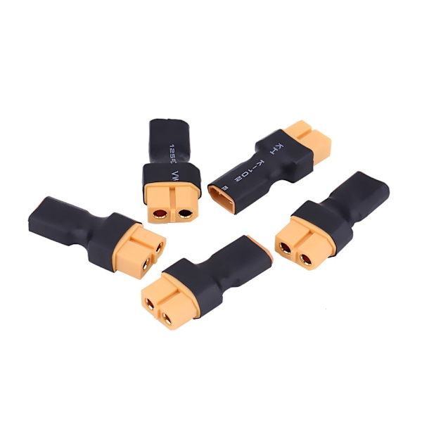 5 stk./sæt RC Drone Connector Adapter Batterikonverter Stik (XT30 Han til XT60 Hun)