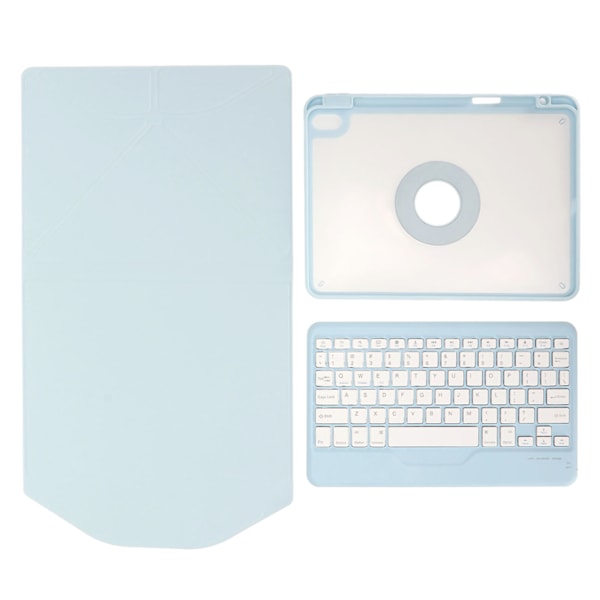 Pystysuuntainen näppäimistö kotelolla, sininen, ergonominen folio, magneettisesti irrotettava pystysuuntainen näppäimistö kotelolla ja kynätelineellä IOS-tabletille