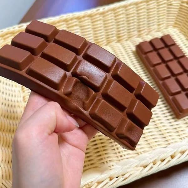 Ultra långsamt stigande PU Squishy Chokladkaka Mjuk Realistisk[BEMS]