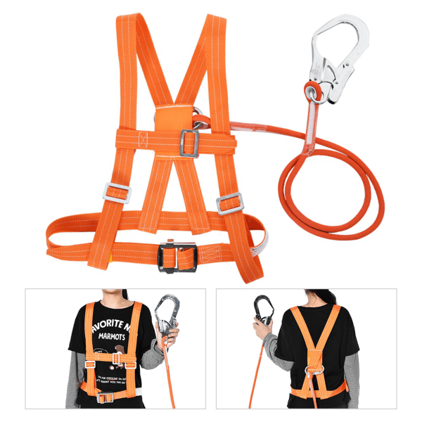6 typer Utomhus justerbar klättersele Säkerhetsbälte Räddningsrep Aerial Work Stort spänne 3m//+