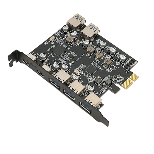 PCI E - USB laajennuskortti 7 porttia 5Gbps USB PCI Express -kortti 2 takana olevalla USB 3.0 -portilla Windows Xp:lle OS X:lle Linuxille