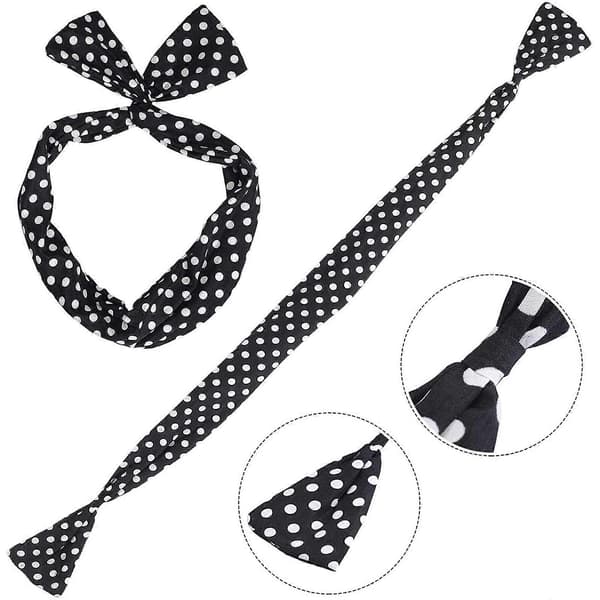 Rockabilly-tilbehør Kompatibel med kvinder, 1950'er-stil [Hong Kong], Sort Sort Black Style3