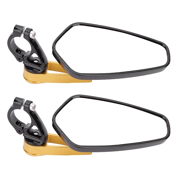 22mm Styr Sidespejle til Street Racing Motorcykler Scootere Side View Guld
