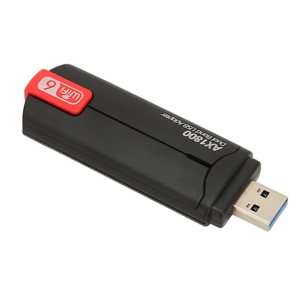 USB WiFi-adapter 1800 Mbps Stabil Signal USB3.0 MU MIMO-teknik WIFI6 Trådlöst Internetkort för Hemmakontor