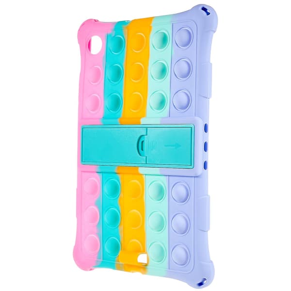 Tabletskal kompatibelt med Lenovo Tab M10 HD Gen 2 TB-X306X med Pop-It Fidget-legetøj, stødsikkert etui med PC-stativ Multi color
