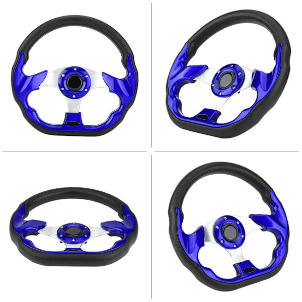 320mm Senaste kolfiber racing styrmodifiering Mini drifting ratt (Silver)
