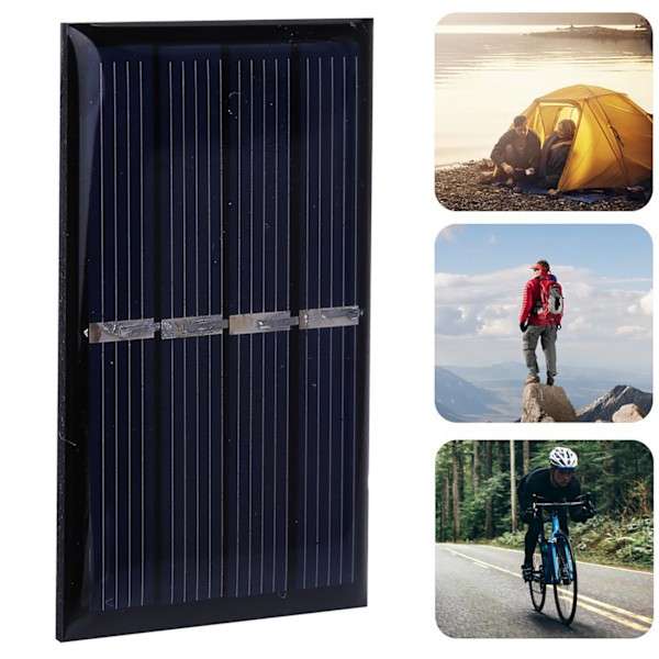 2V 0,28W Mini Solpanel Batteriladdare Polykristallin Silikon Utomhus Laddning Strömförsörjning
