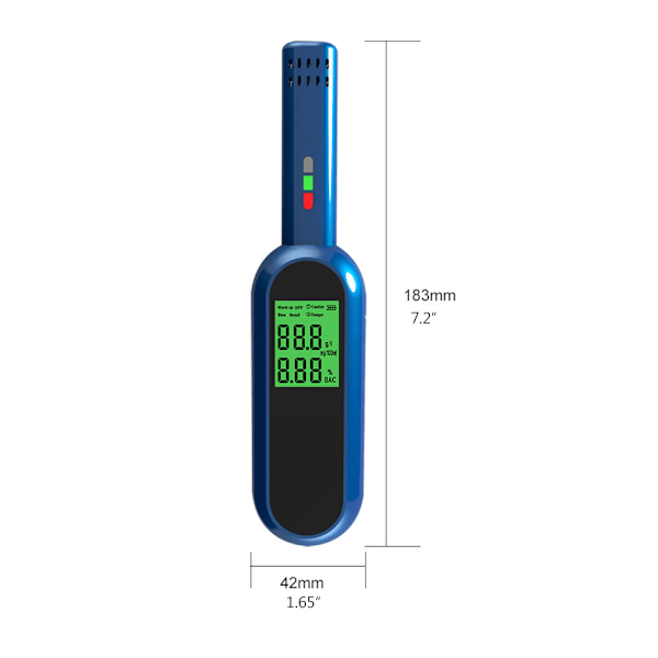 Høypresisjonsanalysator for alkoholmåler Bærbar indikatorlampe alkoholtester promilleanalysator