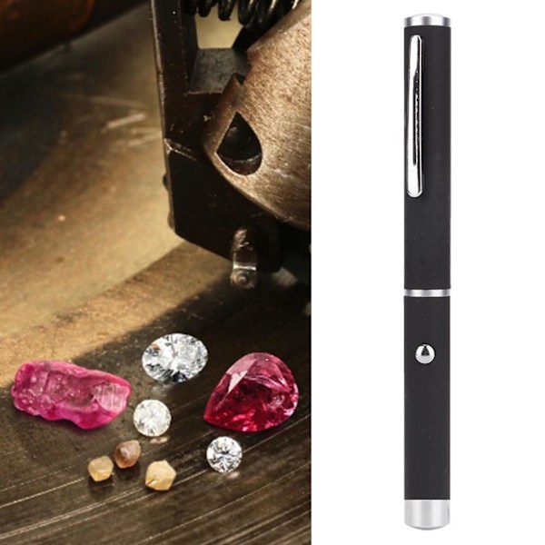 Diamanttester Lommelygte Torch Pen Belysning Smykke Identifikationshjælpemidler (Blå Lilla Lys)