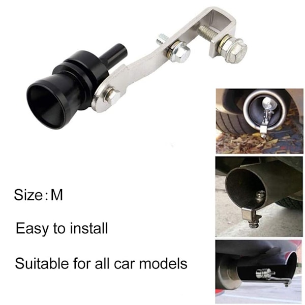 Turbo Lyd Simulator Fløjte Ekstern Modificeret Lyddæmper Udstødning Turbo Lyddæmper Blow Off Ventil Fløjte Lyd Simulator Fløjte
