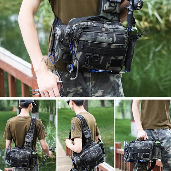 Fiskesekk - Multifunksjonell Crossbody Midjepakke for Fiskeutstyr