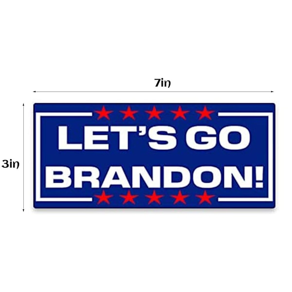 Let's Go Brandon Bilstickers Dekal Sticker til Bilklap Bagage Rum Lastbil Van Vindue Laptop
