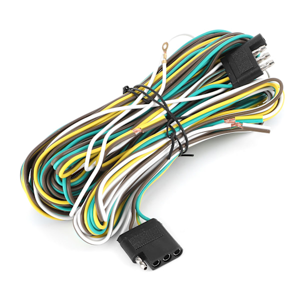 Tilhengerkabelsett forlengelse 36FT 8.5+2.4m 4 ledninger 4Flat 4 Pin med hann-hunnkontakt