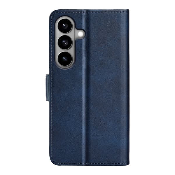 【BEMS】Samsung Kompatibel med Galaxy S26 Etui Ægte Læder Pung Etui - Blå