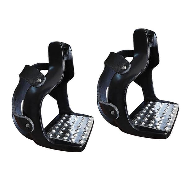 2x Ridstigbyglar, Sadelstigbyglar, Professionella Aluminium Engelska Black