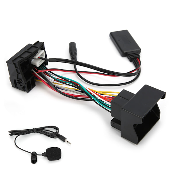 12-pinners Bluetooth AUX-IN-kabel Stereo lydadapter med mikrofon Passer til Peugeot 207 307 407 308
