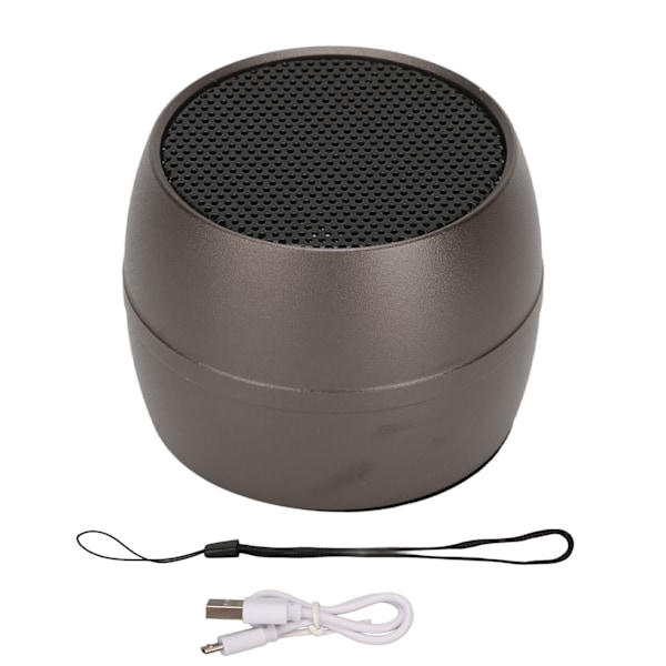 Mini Bluetooth Højttaler IP67 Vandtæt USB Opladning Indbygget Mikrofon Bærbar Trådløs Højttaler til Brusebad Bil Mørkegrå