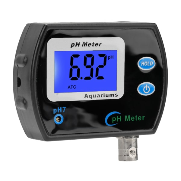 BEMS PH-måler LCD-storskærm Display Baggrundsbelysning Vandkvalitetstester Ledningsevne PH-måler Tester EU-stik 230‑240V