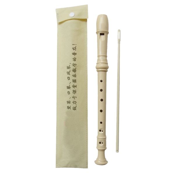 8-håls klarinett för nybörjare Diskant C Key Recorder Plastblåsinstrument Avtagbar led //+