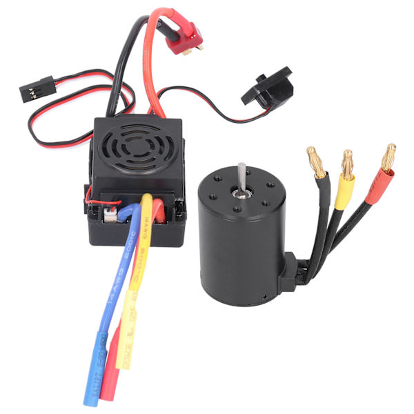 3650 Vattentät 3900KV Borstlös Motor 60A Borstlös ESC Delar Set för 1/10 RC Bil