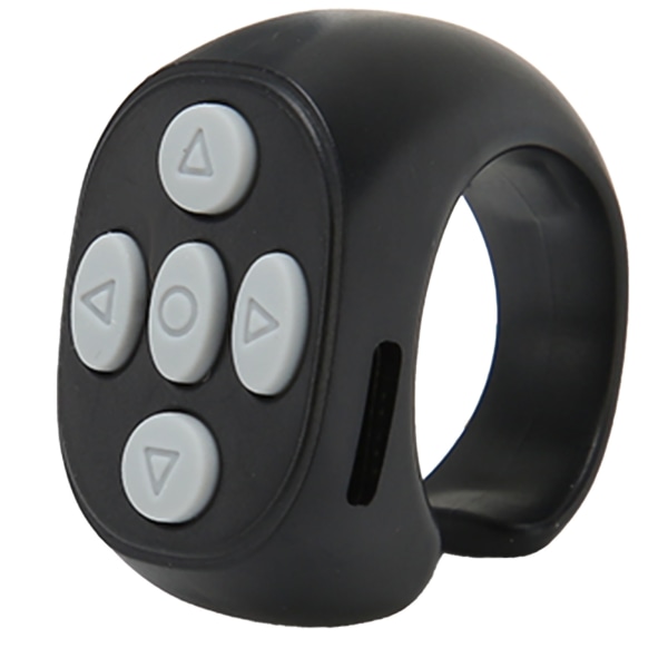 Mobiltelefon Bluetooth Fjärrkontroll Ring Fjärrkontroll Bluetooth Page Turner för Novel Watch på TV Vänd sida Selfie ++