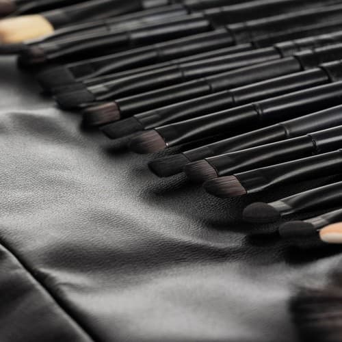 Professionelle makeupbørster | Makeupbørstesæt med 24 dele sorte [BEMS] black