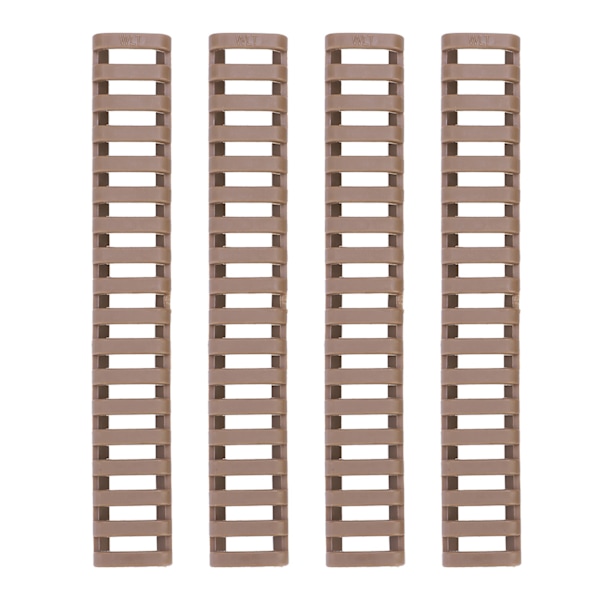 4 st/set Keymod Picatinny Stege Gummiskena Skydd Handguard Skydd (Sandfärg)