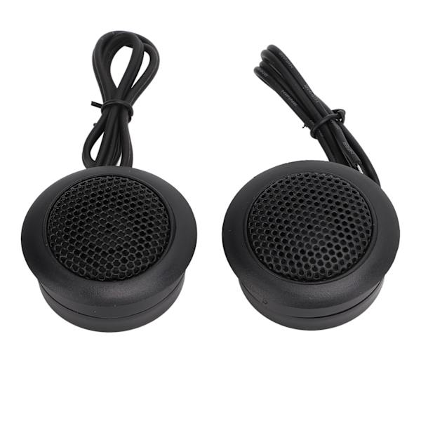 2 stk/sett Bil Dome Diskanthøyttalere 35‑150W høyfrekvensrespons Svart Universal for Auto Audio System
