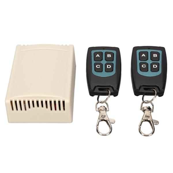 Rele Kaukokytkin 4 Kanavaa 10A ABS Langaton Moduuli 433Mhz Lähettimellä Nostin Ikkunalle DC12V 24V