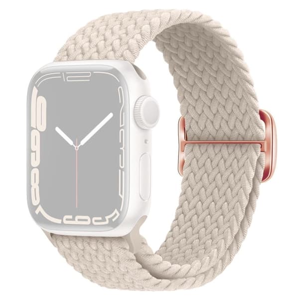 Flettet stofrem Apple Watch Series 7-9 41mm - Flere farver Vit white