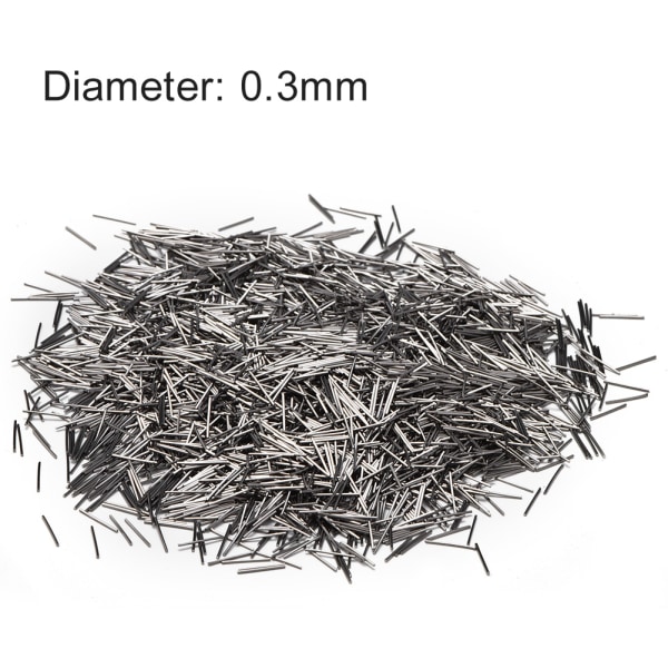 0,3 mm 100 g rustfrit stål smykke polermaskine Finish Pin Polering Medier Pins Magnetisk tumbler/