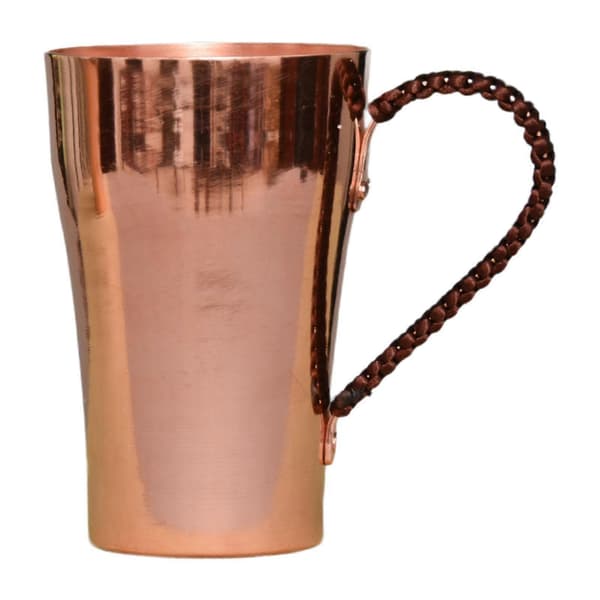 Moscow Mules Kopp 400ml Robust Dricksmugg Ren Kopparmugg Kompatibel med Te Mjölk Hem with handle