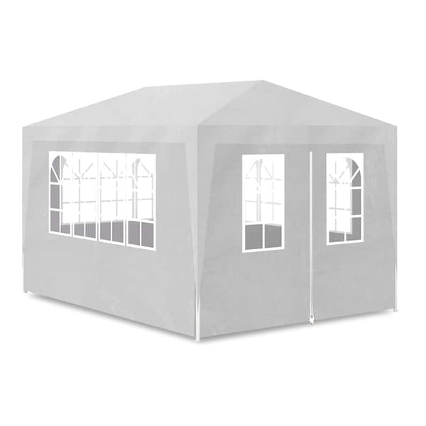 【BEMS】vidaXL Party Tent 4 Walls 3x4 m White Vit white